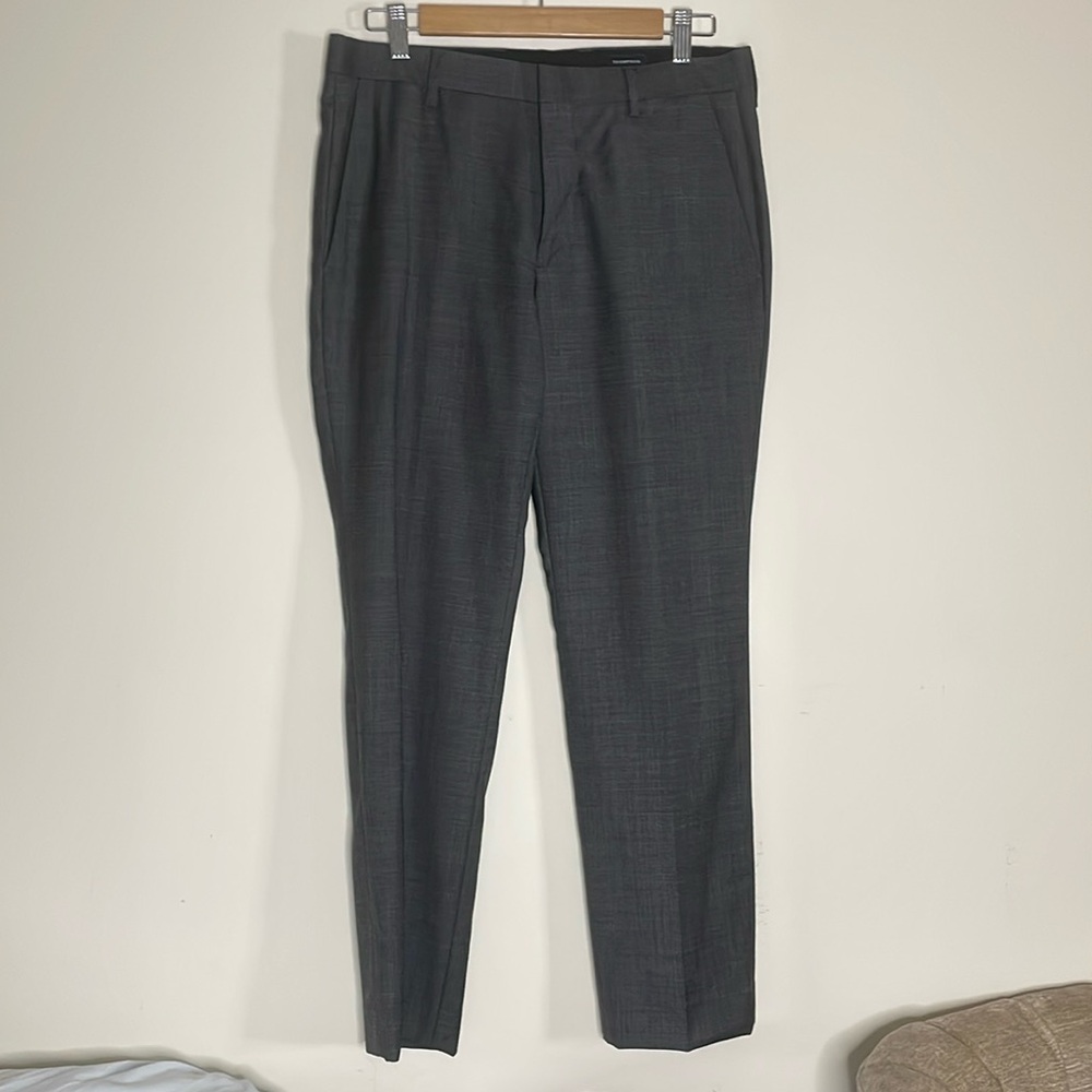 J.Crew Mens Thompson Slim Fit Suit Worsted Wool Gray jacket 36S pant 30 waist - Picture 15 of 17